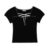 バレエスクエアネックTシャツ