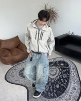 Feline washed cargo denim pants