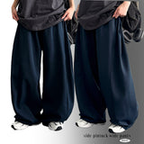 Rita banding side pintuck wide pants