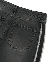 Two tone Panel Jean/Black