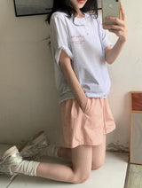 アンティークガーデングラフィック半袖Tシャツ(2color)