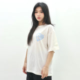 PEANUT STAIN - ノット スリーピング ウルフ  アイボリー オーバーサイズド Tシャツ