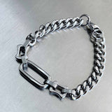 Hardcore Heavy-Duty Rectangular Link Bracelet