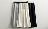 Lenny waist banding color nylon rust lock wide pants