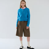 Two-Tuck  Bermuda Pants Brown