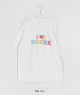 [unisex] カヒルハウスプリントオーバー半袖Tシャツ