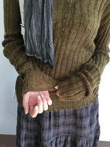 Double Ribbed Two-Way Cardigan (4color)