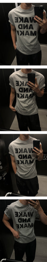 [Unisex] セミクロップレギュラーTシャツ(3color)