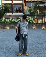 Solid Banding Wide Pants