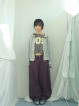 Semi-balloon pocket cotton pants