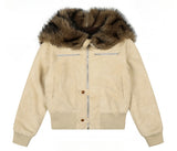 Eloa Fur Collar Short Mustang