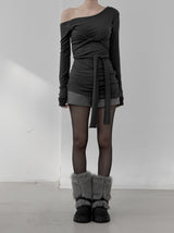 Drape Strap Multi-Layered Tee