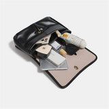Autumn Winter Chain Strap Faux Leather Tote Cross Bag