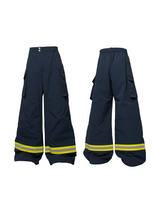 RELABEL Three-Dimensional Composition (Construction) Stacked Large Pocket Fire Reflective Strip Nylon Workwear Casual Pants