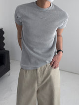 PDリブマッスルフィットショートスリーブTシャツ (3C)
