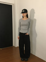 soru basic long T-shirt (3color)