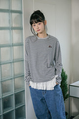 26SS★ パピーストライプ長袖Tシャツ