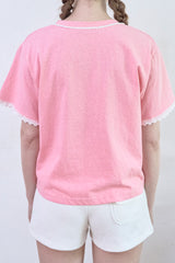 プチ ラブ クロップ Tシャツ [Pink]