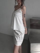 soft v-neck flow cami top (3color)