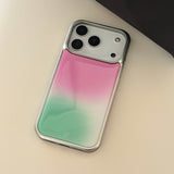 [Epoxy] blush(pink) silver bumper case