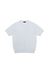 Silk Blend Knit T-Shirt