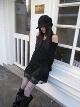 cotton side shirring cap