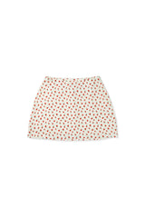 Flower mini skirt_ivory