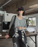 ロイディオーバーUネックショートスリーブTシャツ