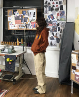 [Hand-Made「006」] Argyle Patch Pants_Beige&Brown