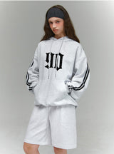DIVISION 90 SPORTY TRACK OVER FIT HOODIE (3color)