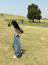 カービークラックカーブドデニムパンツ (1c)