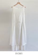 Keds Sleeveless Flare Long One Piece (Belt Set)
