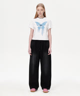 BUTTERFLY GOTH CROP TEE