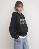 (UNISEX) Museum Bonded Hood Zip-Up
