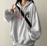 Enwa NYC Stars and Stripes Boxy Fit Hoodie