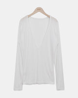 Kazel Deep V-Neck Long-Sleeve T-Shirt