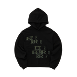 EEERRR クラックロゴフーディー (ブラック)