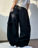 サニーサイドアップ☀カーペンターツーピンタックパラシュートバルーンスウェットパンツ 🖤🤍🩶3カラー