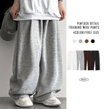 Us waist banding pintuck wide pants