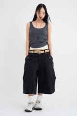 Ocean Pintuck Bermuda Pants