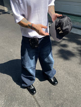 No.1297 C ワイドタックデニムパンツ