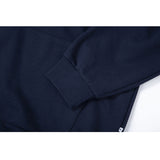 HUKEロゴNAVYフードT