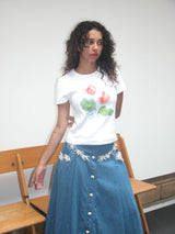 ピーチTシャツ,White