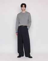 (UNISEX) Pintuck Stripe Wide Slacks