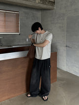 セインダーツクロップセミマッスルフィットTシャツ