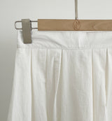 Shooly Pintuck Banding Flare Long Skirt
