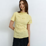 クランクルタイTシャツ_イエロー