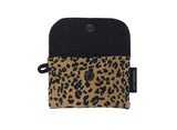 Simple Card wallet _Leopard Corduroy Camel