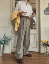 Obi basic pintuck slacks