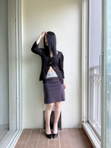 Lace midi skirt